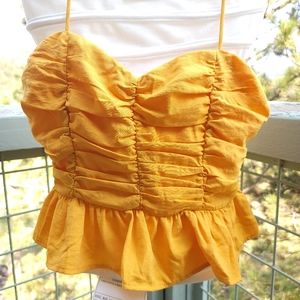 Ruched sweetheart top